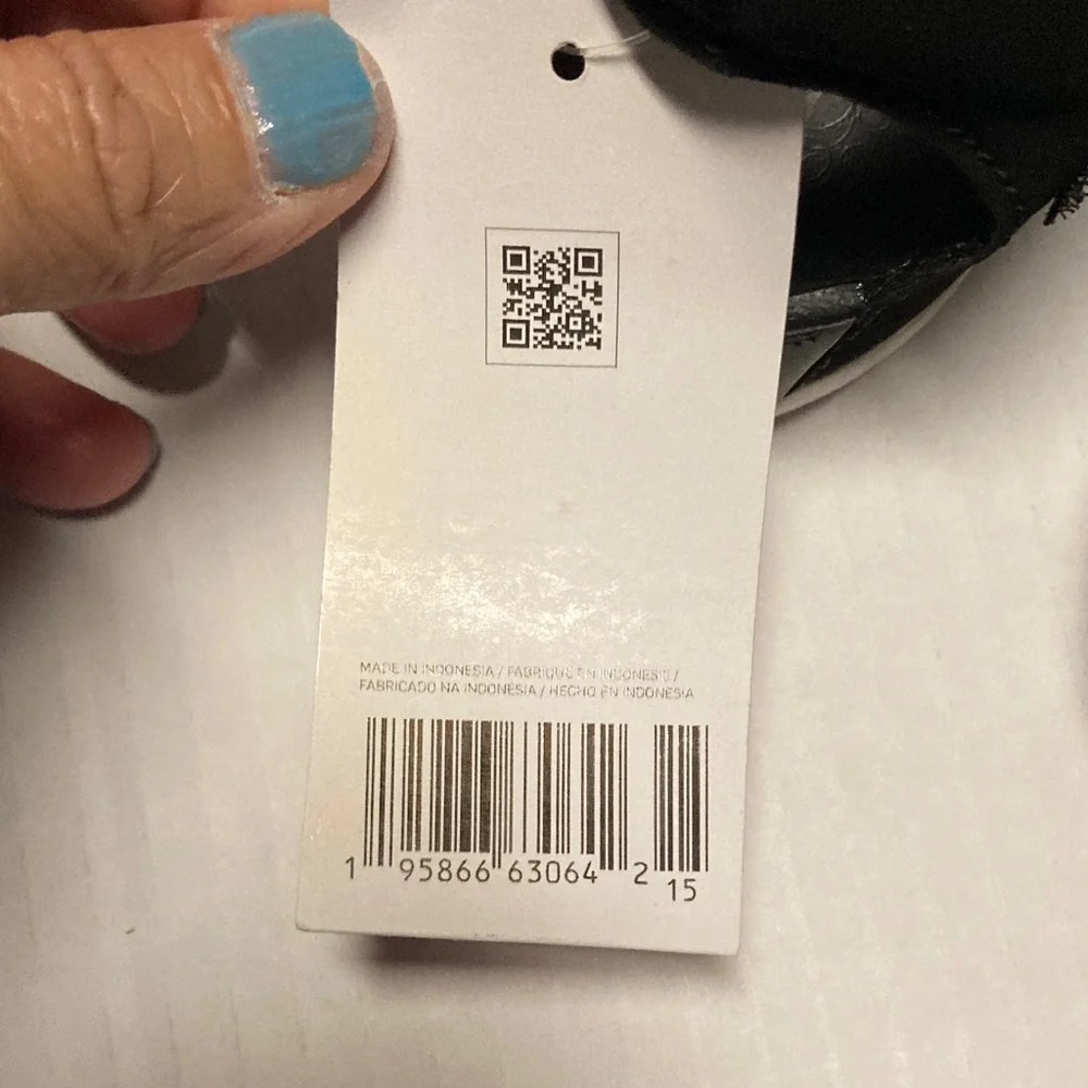Nike Kids Black Water Shoes with White Swoosh